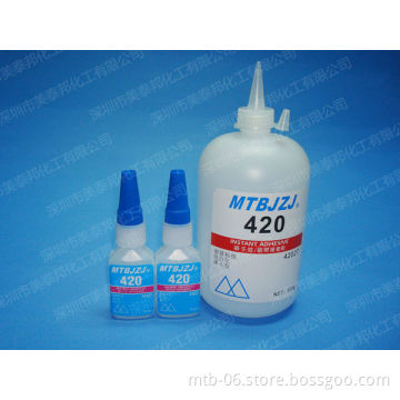 High Strength Low Viscosity Fast Cure Cyanoacrylate Glue for Bonding Metal/Plastic/Rubber
